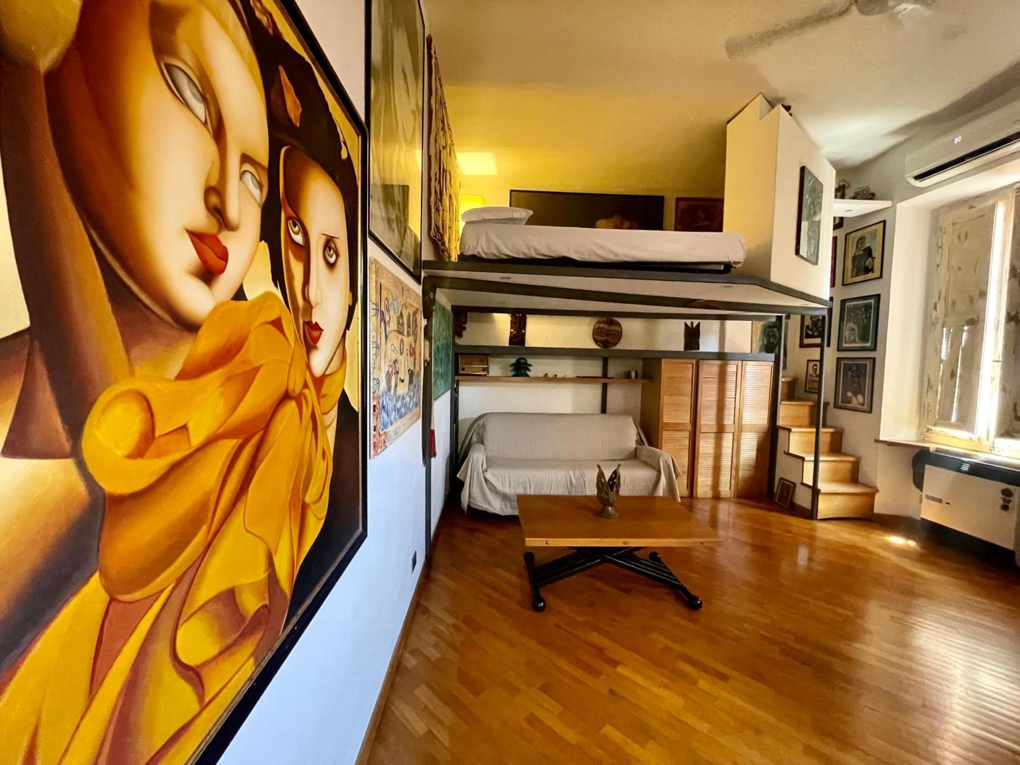 ローマOur Arty Flat In Montiアパートメント エクステリア 写真